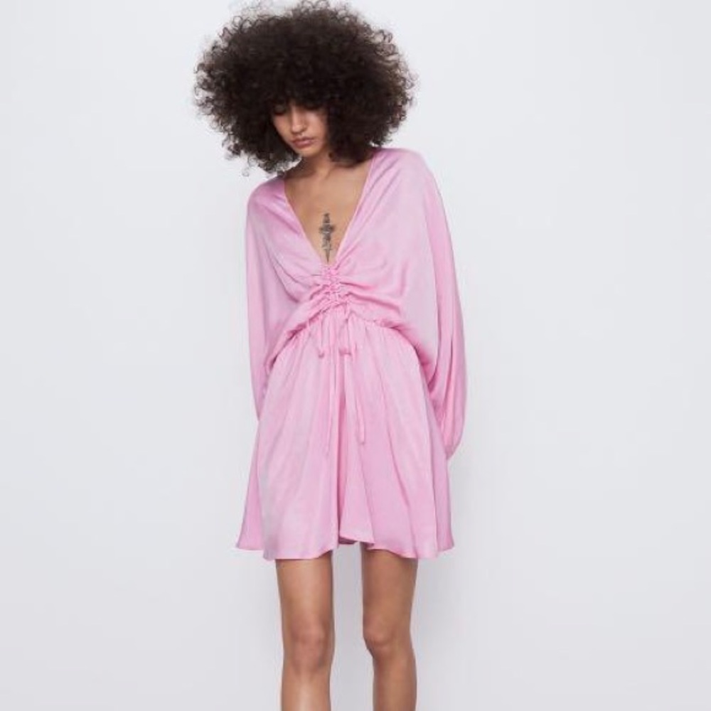 Zara pink mini dress